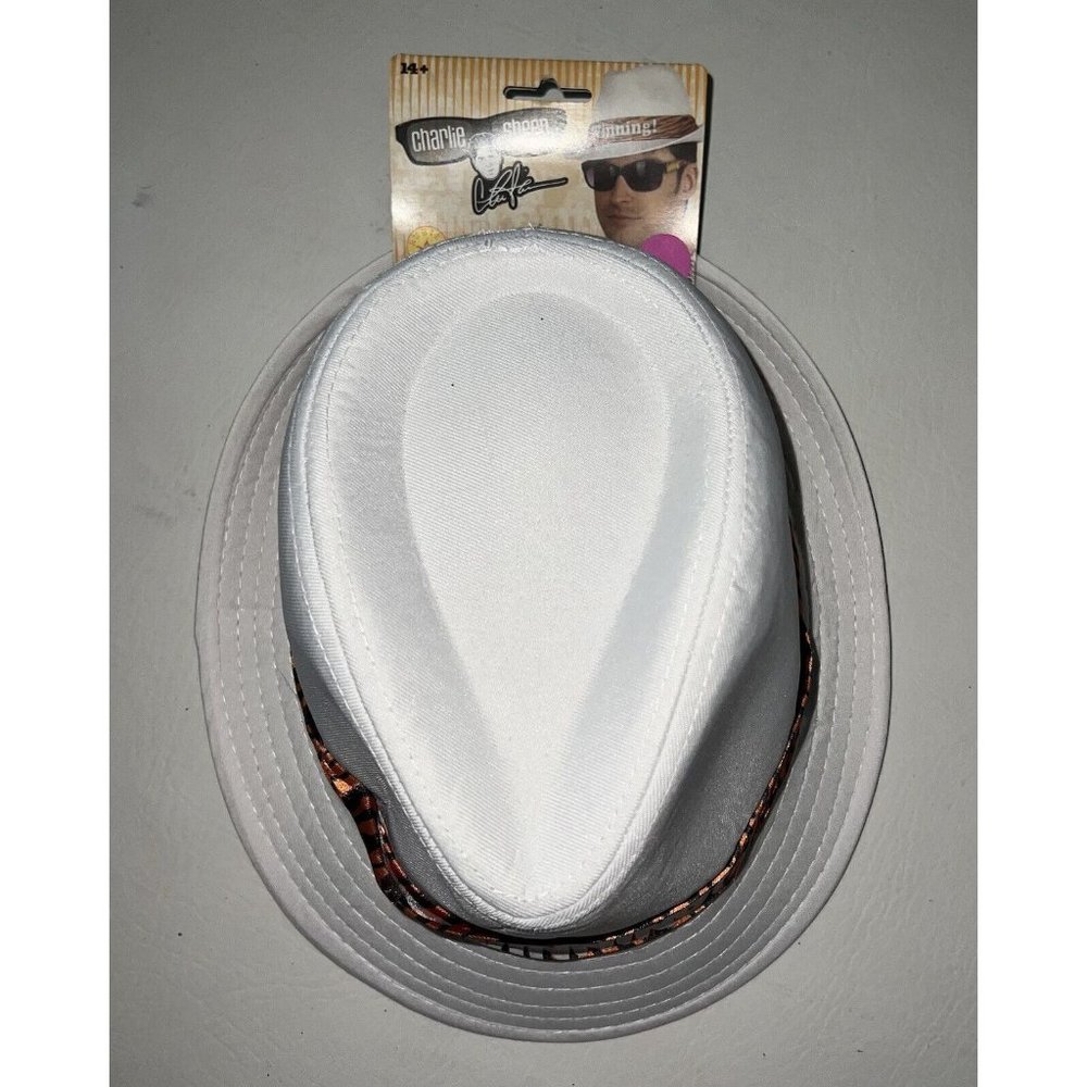 Charlie Sheen Halloween Costume Deluxe Hat Rubies Winning White Fedora Accessory